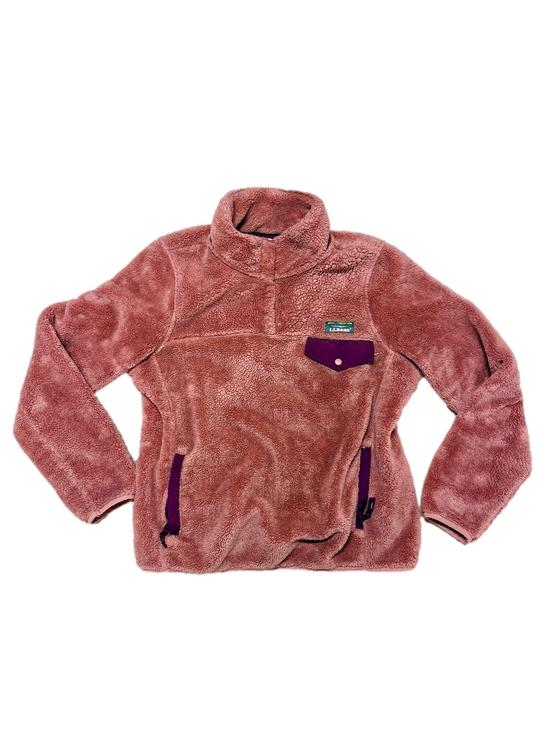 L.L. Bean Jackets & Blazers - L.L.Bean Hi-Pile Fleece Pullover Women’s Size Small in Canyon Rose/Deep Port